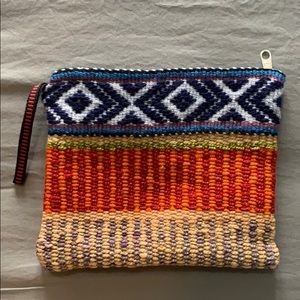 Handmade with yarn pouch